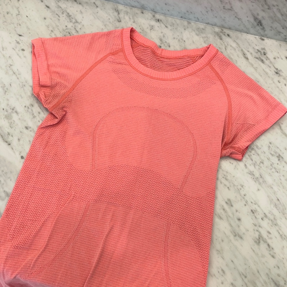 Coral Lululemon Athletica Top